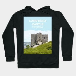 Carn Brea Castle Cornwall.  Cornish gift Kernow Travel location poster, Redruth Hoodie